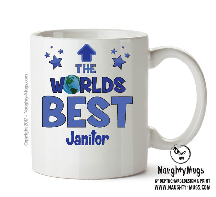 Worlds Best Janitor Mug - Novelty Funny Mug