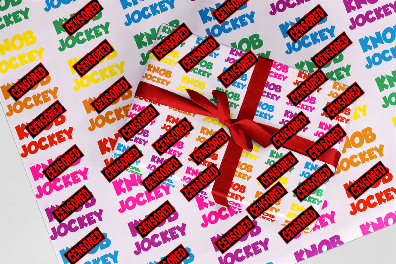 Rude Wrapping Paper 02 Kxxx Jockey Funny Christmas and Birthday Gift Wrap