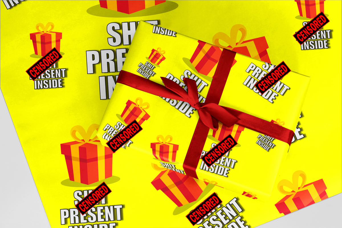 Rude Wrapping Paper 29 Sh** Present Inside Funny Christmas and Birthday Gift Wrap – Rude Wrapping Paper 29 Sh** Present Inside Funny Christmas and Birthday Gift