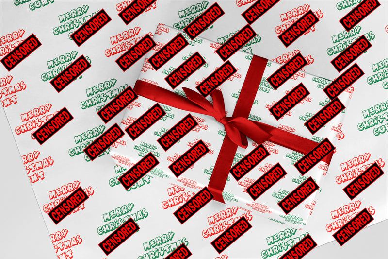 Rude Wrapping Paper 35 Merry Christmas Cxxx Funny Christmas Gift Wrap