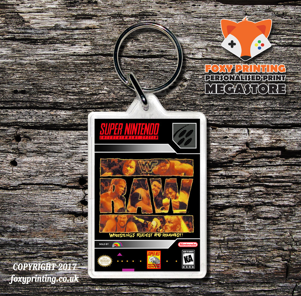 WWF Raw Game Inspired Retro Gaming Keyring