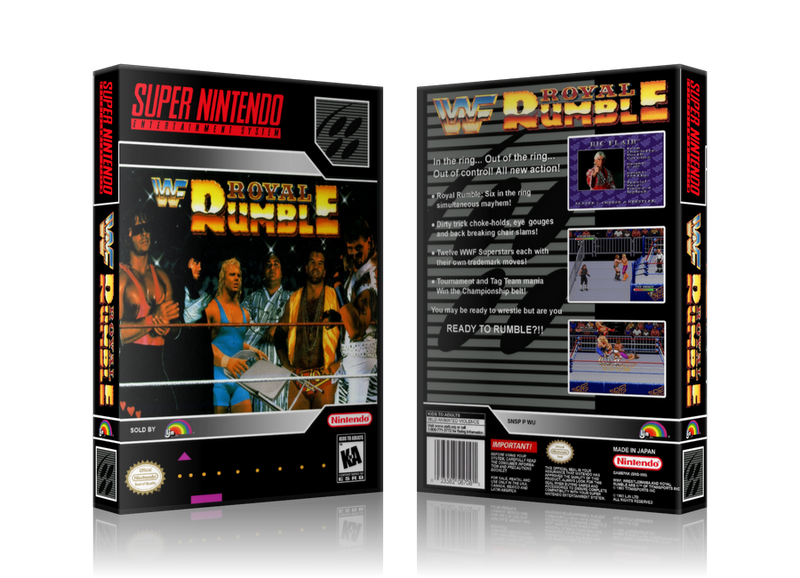 WWF Royal Rumble Replacement Nintendo SNES Game Case Or Cover