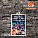 WWF Wrestle Mania Retro NES Game Cover Art Gaming Keyring