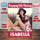 W Magazine 2017 Theme Style Personalised Kids Inspired Movie Birthday Card (SA)