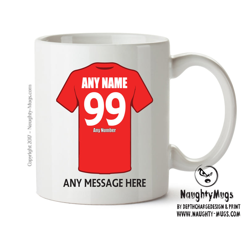 Wales Football Team Mug - Personalised Birthday Age and Name