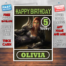 Personalised Warcraft Art Inspired Style Game Kids Inspired Birthday Card (SA)