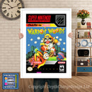 Wario's Woods Super Nintendo GAME INSPIRED THEME Retro Gaming Poster A4 A3 A2 Or A1