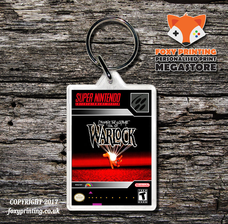 Warlock Game Inspired Retro Gaming Keyring