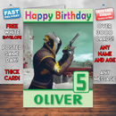 Personalised Warlock Destiny 2 Inspired Style Game Kids Inspired Birthday Card (SA)