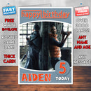 Personalised Watch Dogs Aiden Pearce Inspired Style Game Kids Inspired Birthday Card (SA)