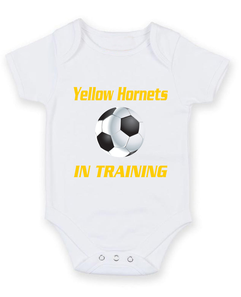 Watford in Training Football Fan Baby Grow Bodysuit