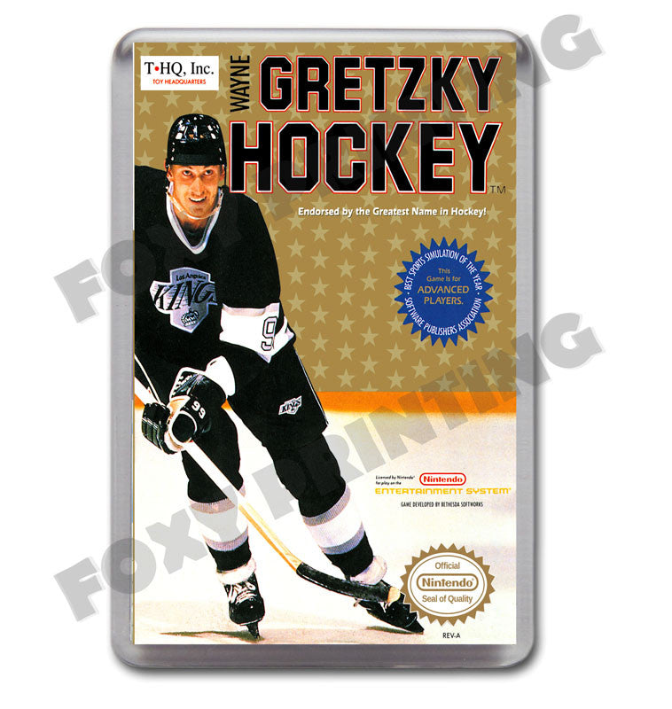 Wayne Gretzky Hockey Retro Nintendo NES Game Inspired Fridge Magnet 616
