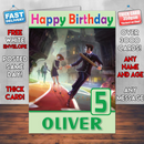 Personalised We Happy Few Inspired Style Game Kids Inspired Birthday Card (SA)