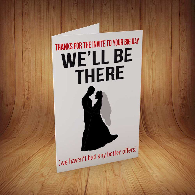 Wedding Invite No Better Offers INSPIRED Adult Personalised Birthday Card Birthday Card