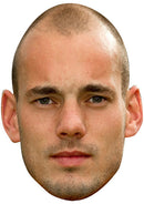 Wesley Sneijder FOOTBALL 2018 Celebrity Face Mask Fancy Dress Cardboard Costume Mask