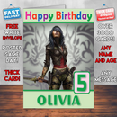 Personalised Wet Xbox Game Inspired Style Game Kids Inspired Birthday Card (SA)