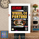 Wheel Of Fortune Deluxe Edition Super Nintendo GAME INSPIRED THEME Retro Gaming Poster A4 A3 A2 Or A1