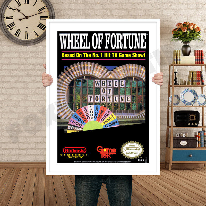 Wheel Of Fortune Retro GAME INSPIRED THEME Nintendo NES Gaming A4 A3 A2 Or A1 Poster Art 621