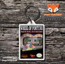 Wheel Of Fortune Junior Edition Retro NES Game Cover Art Gaming Keyring