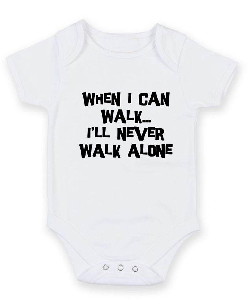 When I Can Walk Personalised Baby Boy Girl Unisex Short Sleeve Bodysuit
