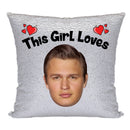 RED MAGIC SEQUIN CUSHION- ANY NAME LOVES ANSEL ELGORT