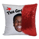 RED MAGIC SEQUIN CUSHION- ANY NAME LOVES JOHN BOYEGA