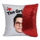 RED MAGIC SEQUIN CUSHION- ANY NAME LOVES JOHN MAYER