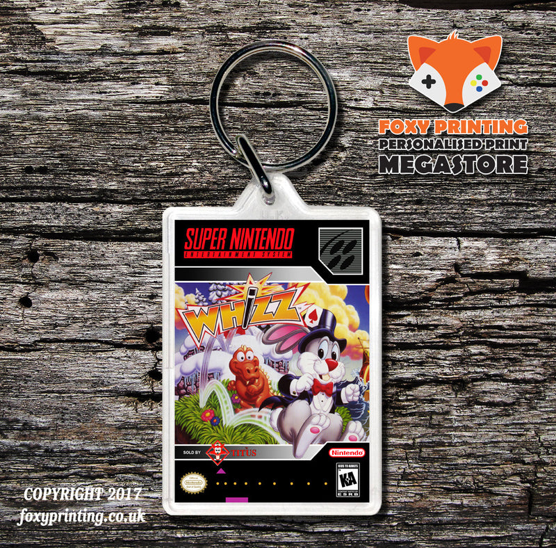 Whizz Game Inspired Retro Gaming Keyring