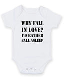 Why Fall In Love Personalised Baby Boy Girl Unisex Short Sleeve Bodysuit
