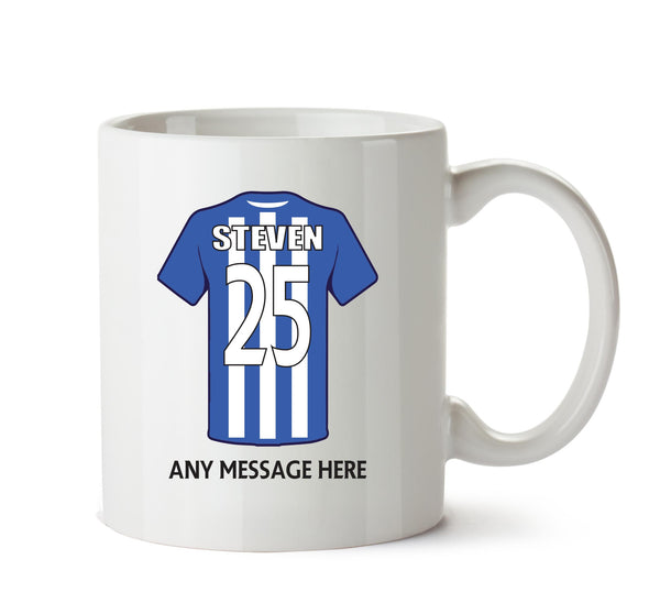 Wigan Athletic Football Team Mug - Personalised Birthday Age and Name – printed mug product image 1