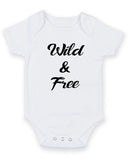 Wild And Free Personalised Baby Boy Girl Unisex Short Sleeve Bodysuit