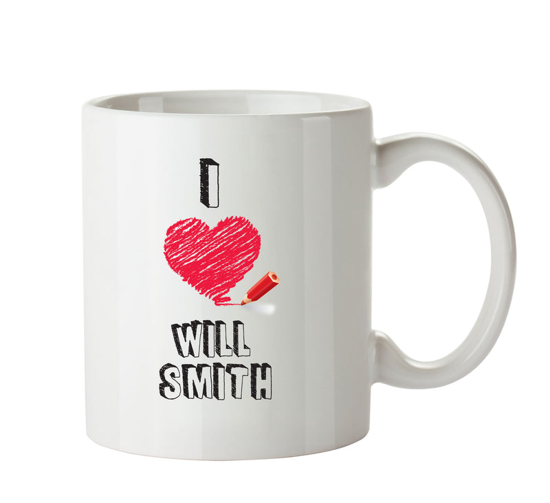 I Love Will Smith Celebrity Mug Office Mug