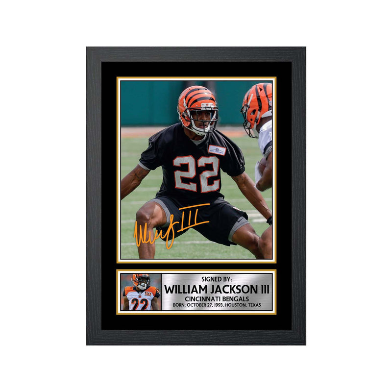 William Jackson III 2 Limited Edition Football Signed Print - American Footballer