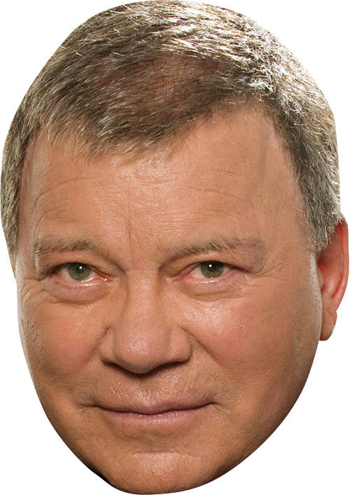 William Shatner MH 2017 Celebrity Face Mask Fancy Dress Cardboard Costume Mask