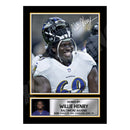 Willie Henry 1 Limited Edition Football Signed Print - American Footballer