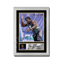 Willie Henry 2 Limited Edition Football Signed Print - American Footballer