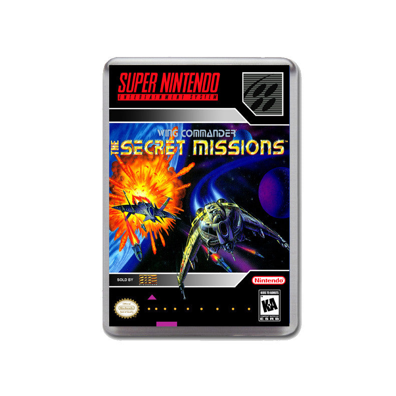 Wing Commander The Secret Missions - SNES GAME inspired Retro Gaming Magnet