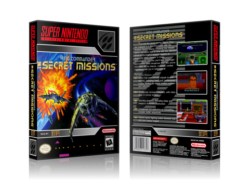 Wing Commander Replacement Nintendo SNES Game Case Or Cover