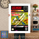 Wings 2 Super Nintendo GAME INSPIRED THEME Retro Gaming Poster A4 A3 A2 Or A1