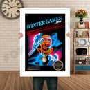Winter Games Retro GAME INSPIRED THEME Nintendo NES Gaming A4 A3 A2 Or A1 Poster Art 632