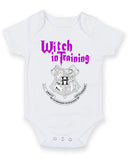 Witch In Training Personalised Baby Boy Girl Unisex Short Sleeve Bodysuit