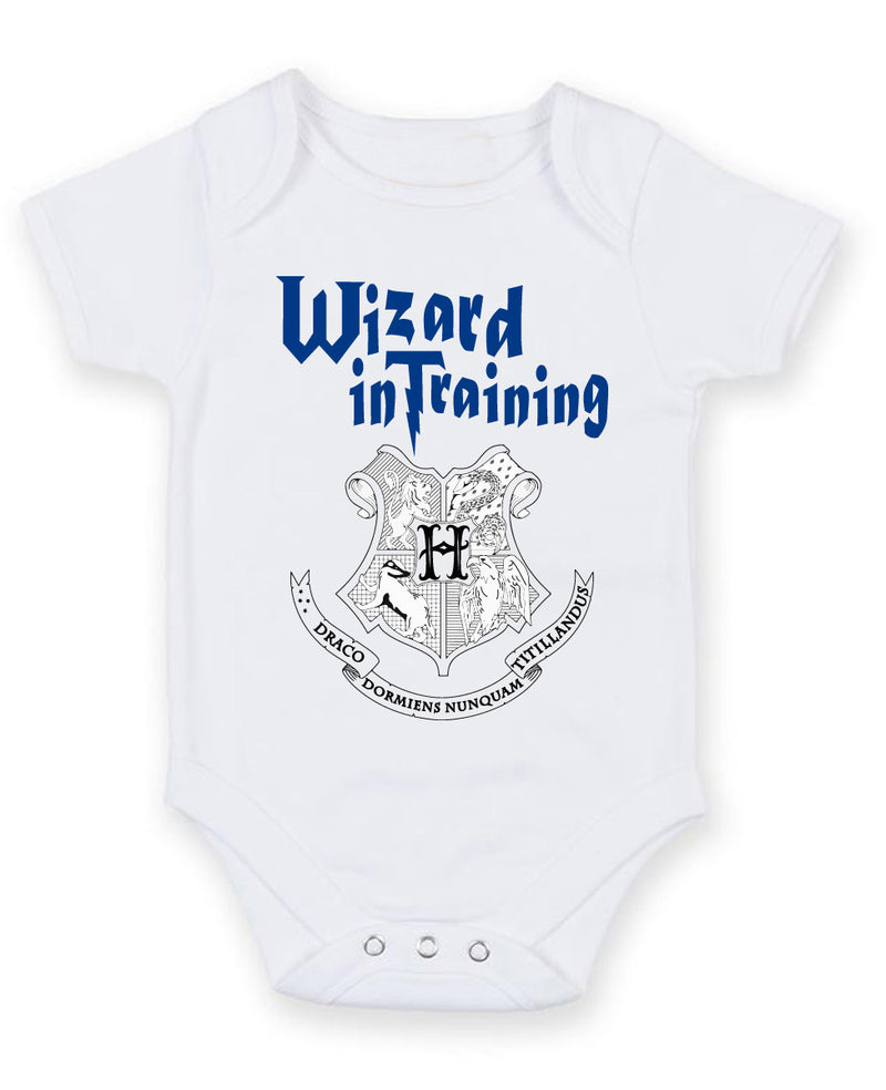 Wizard In Training Personalised Baby Boy Girl Unisex Short Sleeve Bodysuit