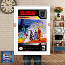 Wizard Of Oz Super Nintendo GAME INSPIRED THEME Retro Gaming Poster A4 A3 A2 Or A1