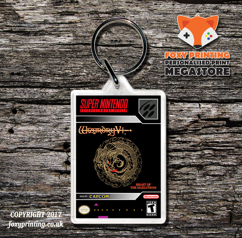 Wizardry V Heart Of The Maelstrom Game Inspired Retro Gaming Keyring