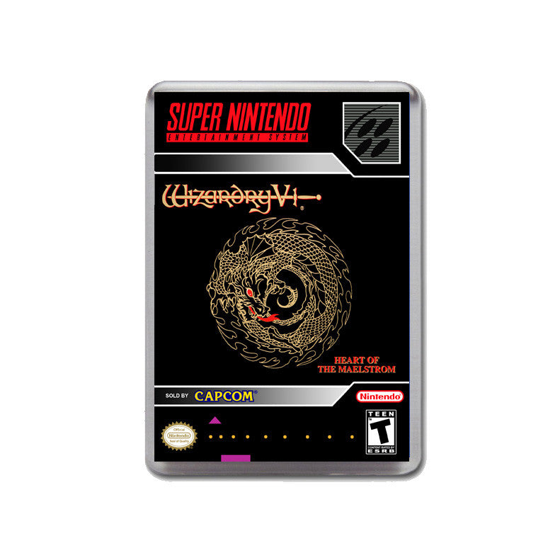 Wizardry V Heart Of The Maelstrom - SNES GAME inspired Retro Gaming Magnet