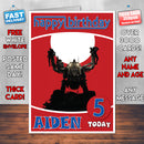 Personalised Wolfenstein The New Order Inspired Style Game Kids Inspired Birthday Card (SA)