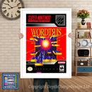 Wordtris Super Nintendo GAME INSPIRED THEME Retro Gaming Poster A4 A3 A2 Or A1