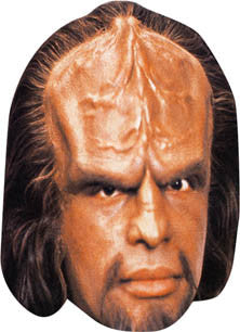 Worf 2 Star Trek Face Mask FANCY DRESS HEN BIRTHDAY PARTY FUN STAG DO HEN