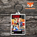 World Heroes Game Inspired Retro Gaming Keyring
