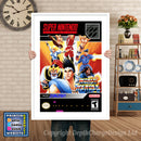 World Heroes Super Nintendo GAME INSPIRED THEME Retro Gaming Poster A4 A3 A2 Or A1